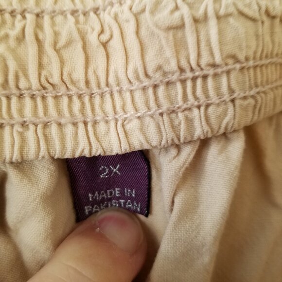 Gloria Vanderbilt Casuals Capri Pants Summer Size 2X Plus - Picture 10 of 14